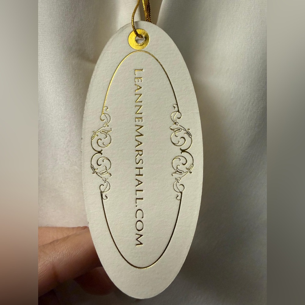 NWT- LEANNE‎ MARSHALL Elegant Ivory maxi Dress Size: 0 - Picture 4 of 16